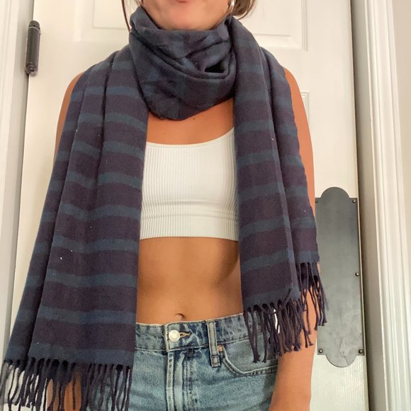 Soft Navy Blue/Teal Scarf - Picture 1 of 1